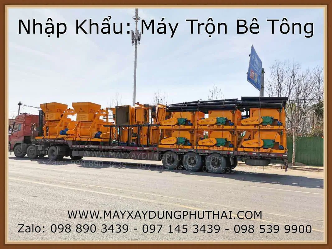 Nhập khẩu máy trộn bê tông tươi