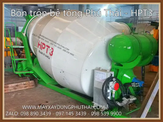Giá Bán Bồn Trộn Bê Tông HPT3 Mới Nhất