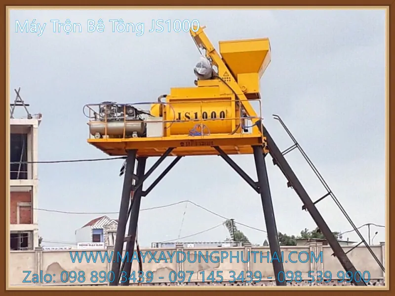 Lắp đặt máy trộn JS1000