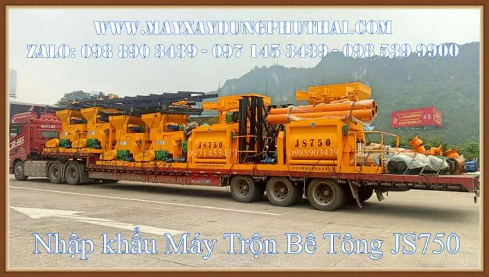 Nhập khẩu máy trộn bê tông chính hãng