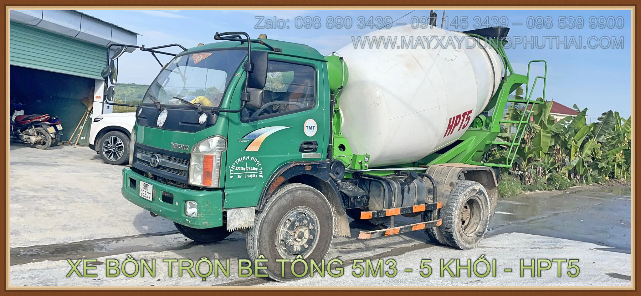 Xe Bồn Trộn Bê Tông 5m3 - 5 Khối