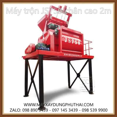 Máy trộn JS750 chân 2m