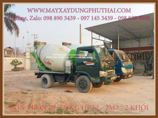 Bồn trộn bê tông 2 Khối