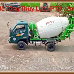 Lắp đặt bồn trộn bê tông 2m3 lên xe tải