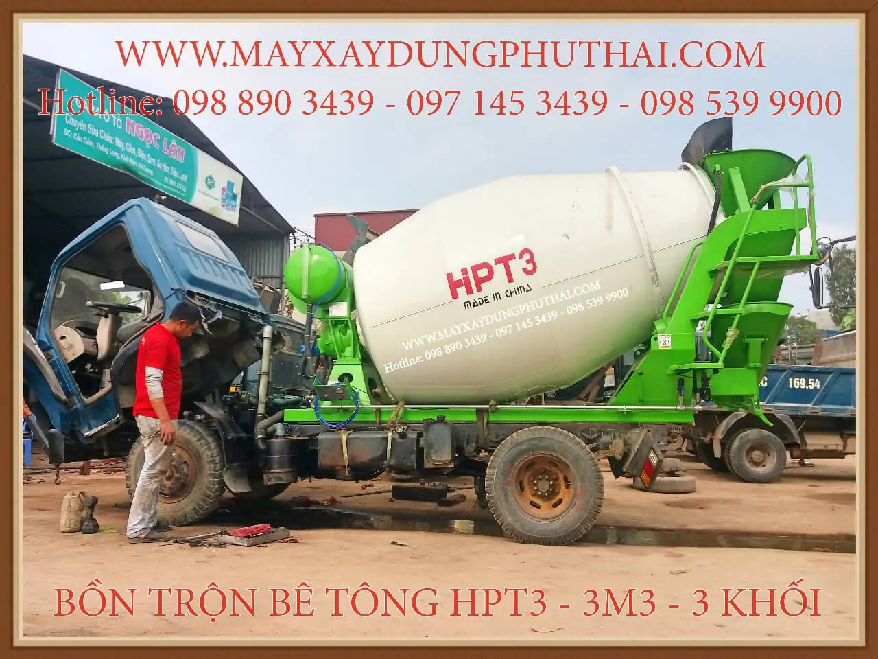 Bồn Trộn Bê Tông Thủy Lực HPT3
