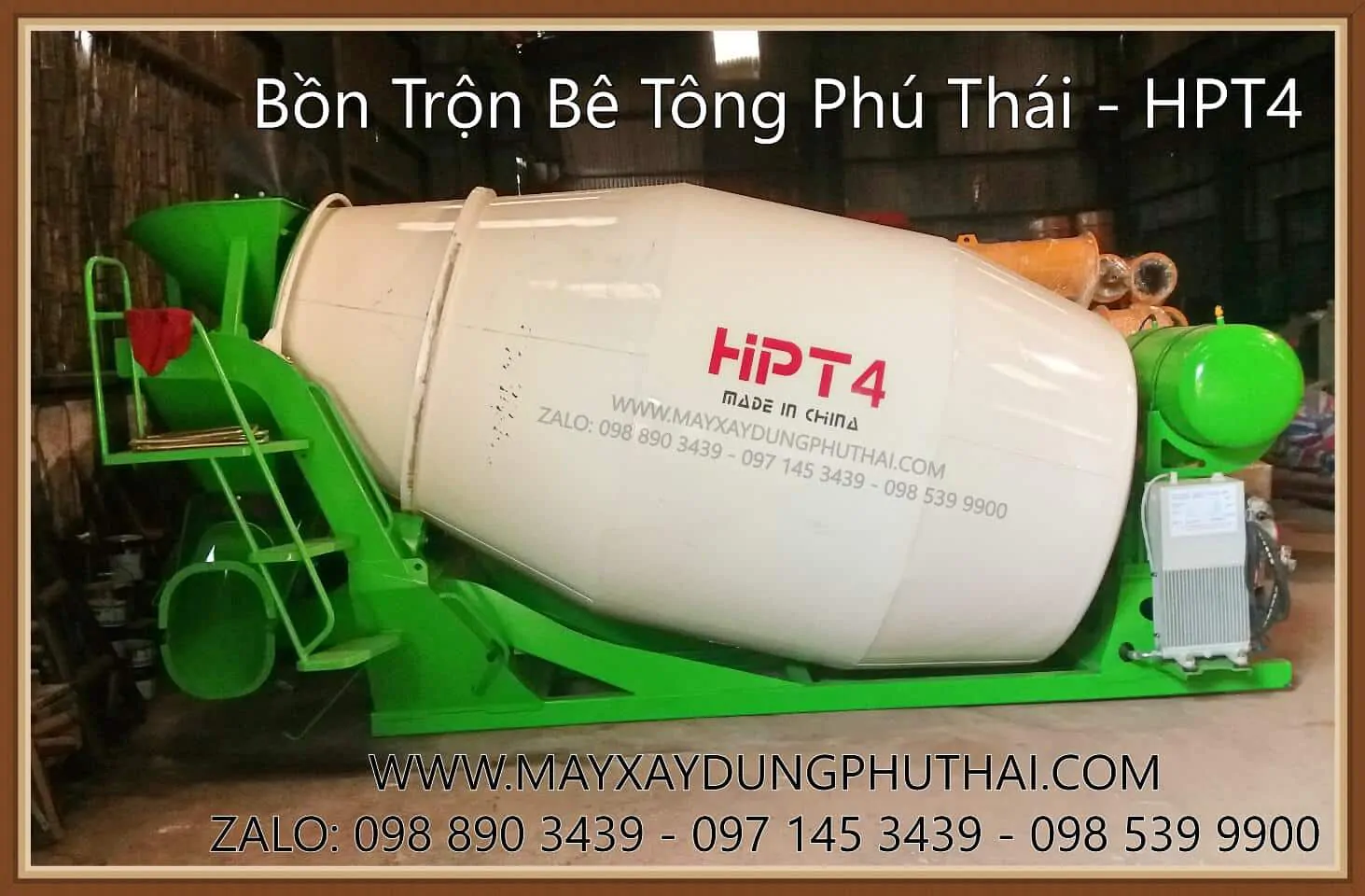 Bồn trộn thủy lực 4 khối giá rẻ Bồn trộn thủy lực 4 khối giá rẻ