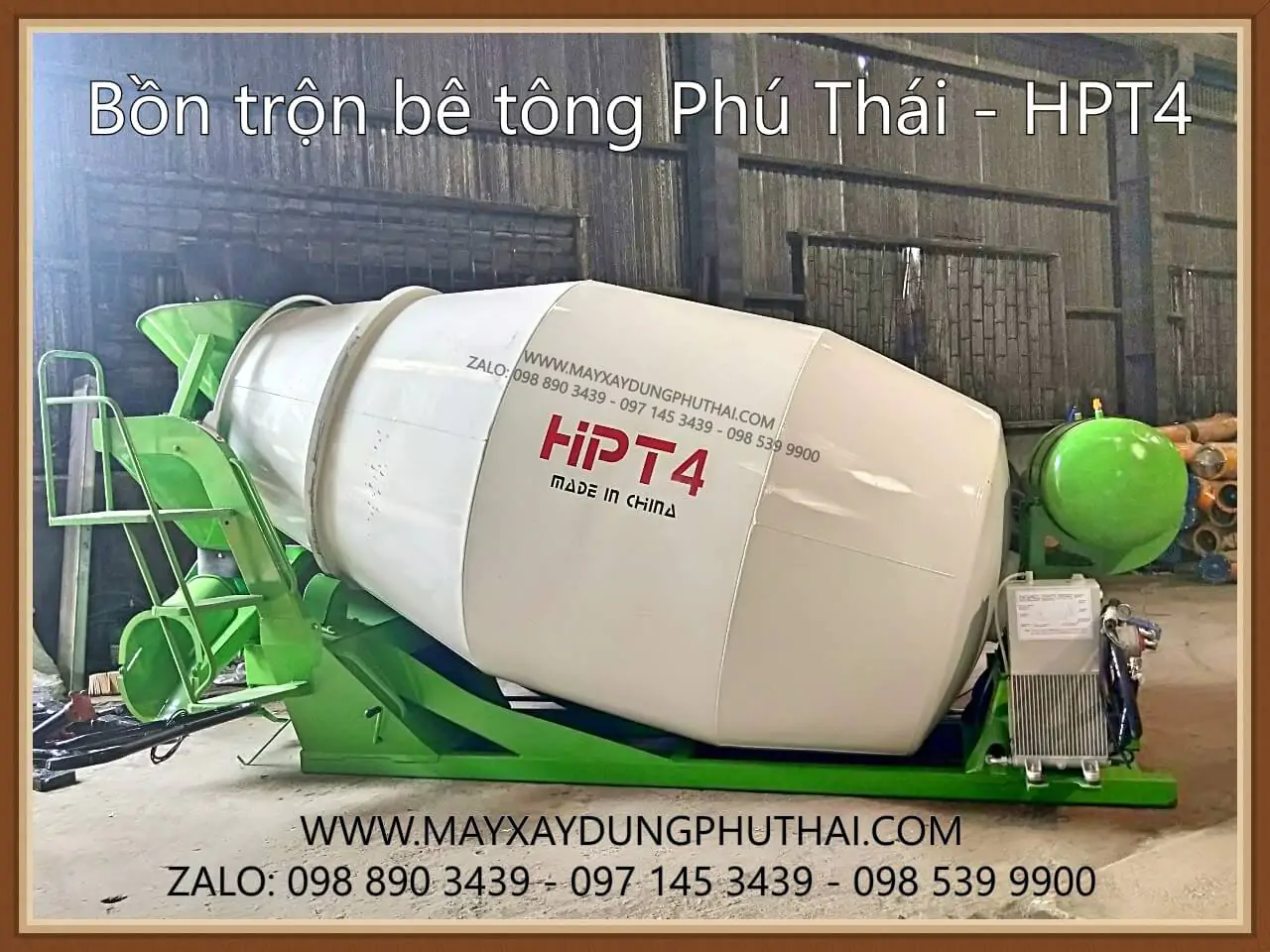 Bồn trộn thủy lực 4m3 Bồn trộn thủy lực 4m3