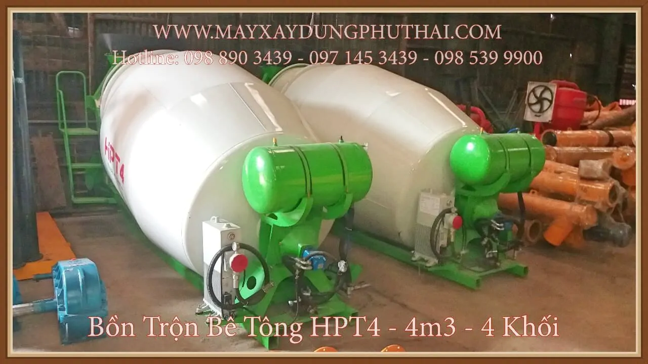 Bồn trộn thủy lực 4m3