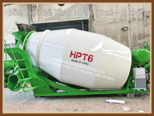Bồn trộn bê tông thủy lực 6m3