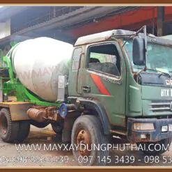 Bồn trộn thủy lực 4 khối gắn xe tải