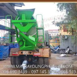 Bồn trộn thủy lực 4 khối gắn xe tải