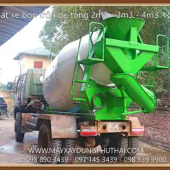 Lắp đặt bồn trộn bê tông 4m3 (HPT4) lên xe tải