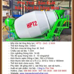 Thông số bồn trộn bê tông HPT2