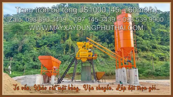 Trạm bê tông tươi 45m3/h