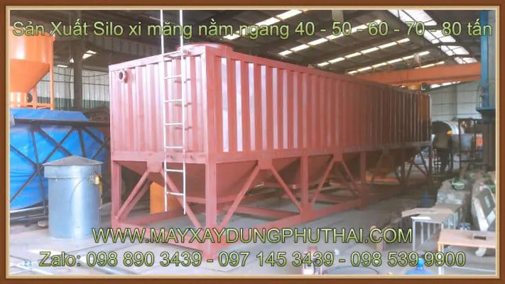 Sản xuất silo xi măng nằm ngang