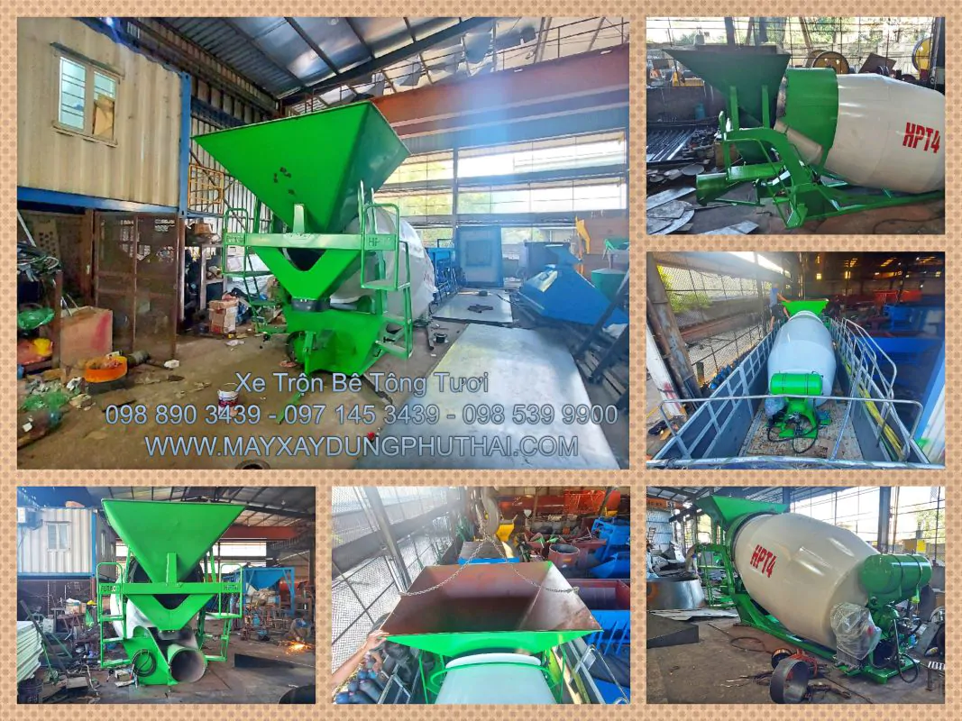 Xe trộn bê tông 4m3